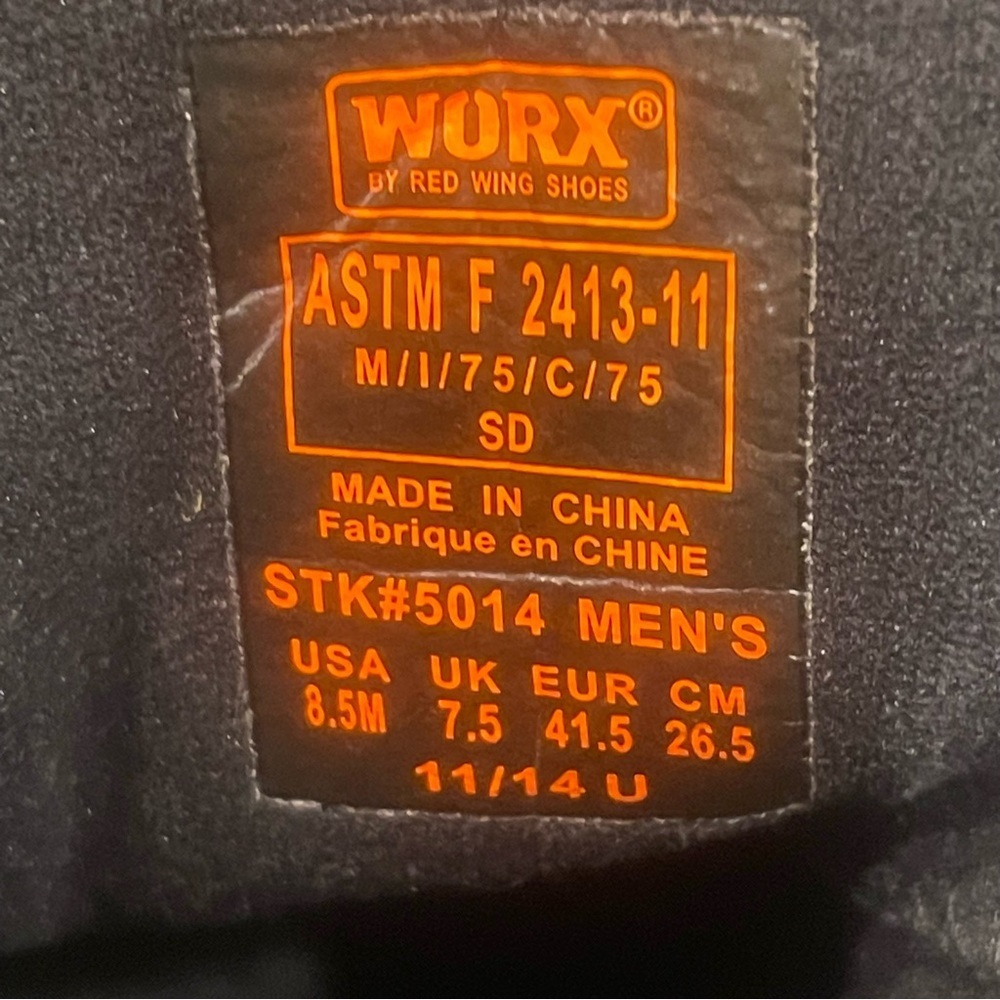 Worx Steel Toe Safety Ankle Boots By Red Wing Shoes Boots - Picture 16 of 16